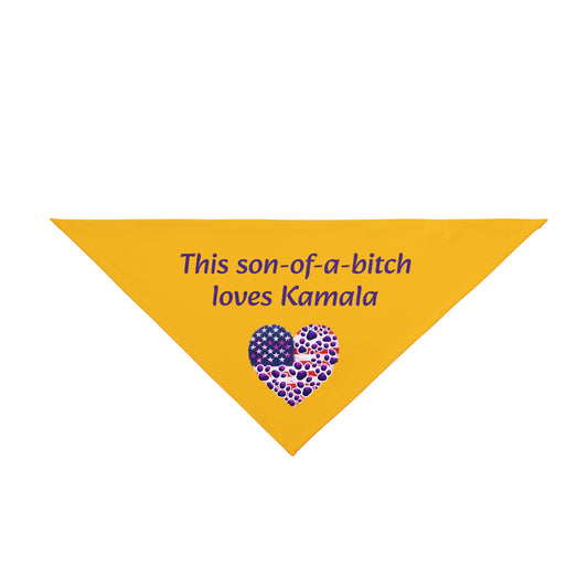 Pet Bandana - Good Boy Loves Kamala