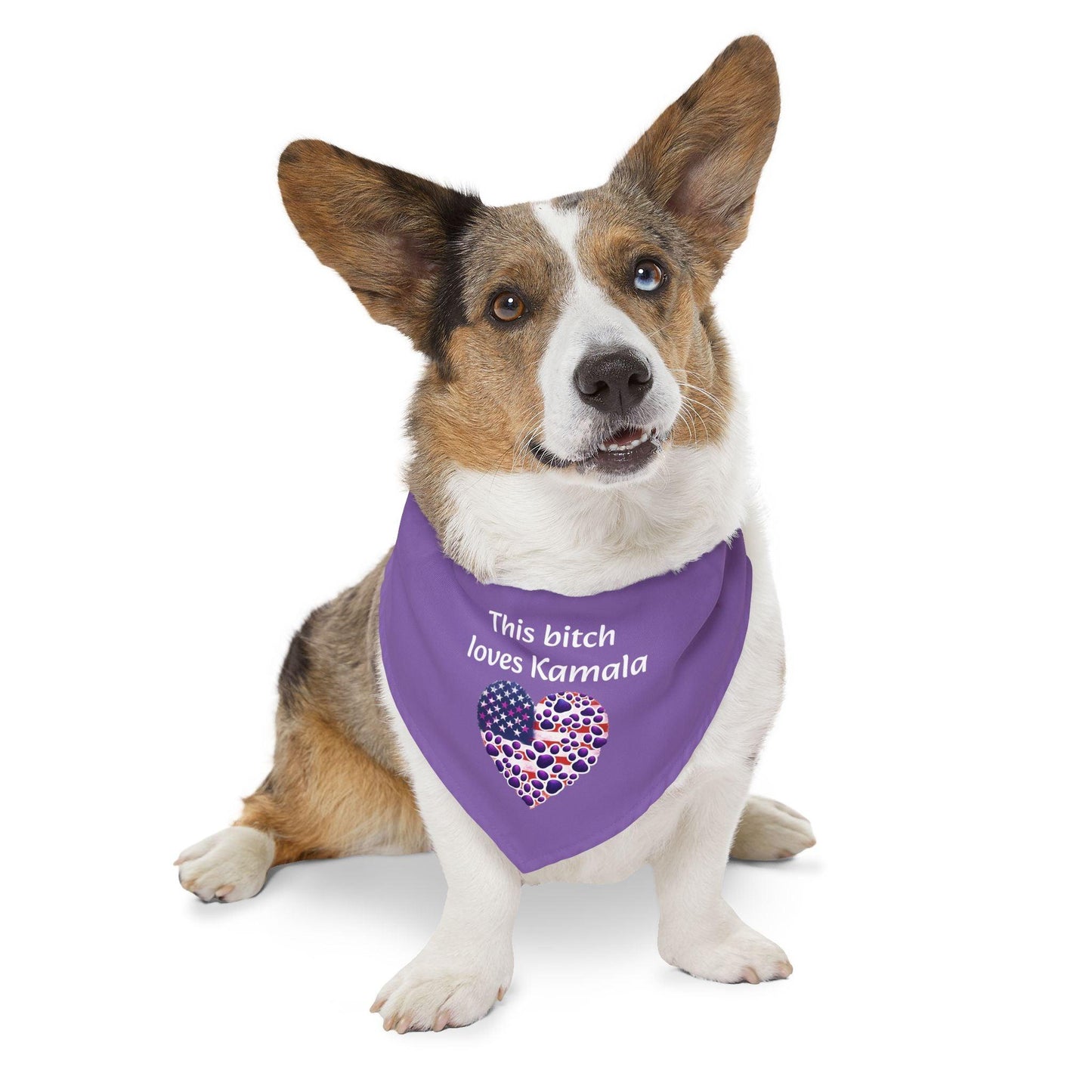 Pet Bandana Collar - Good Girl Loves Kamala